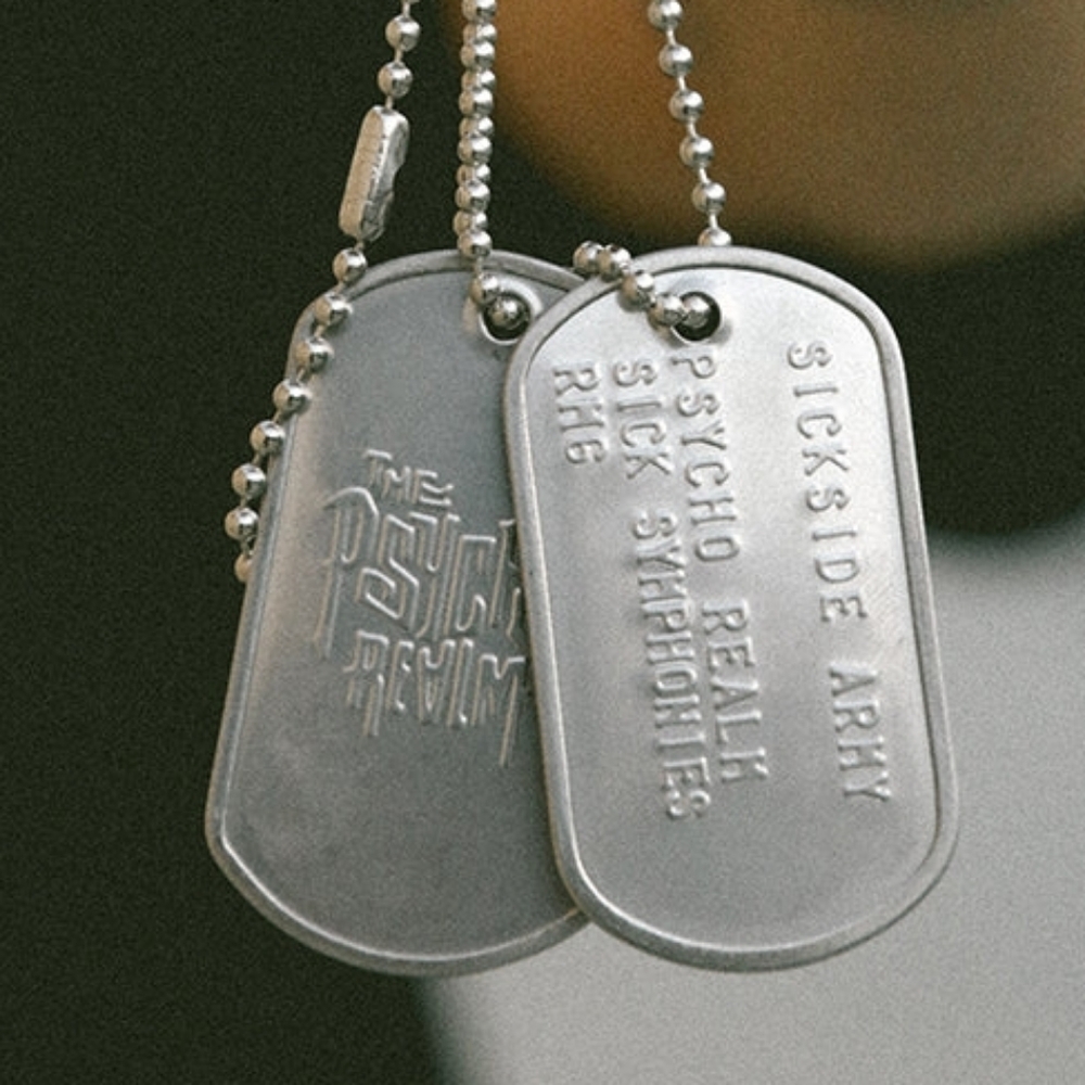 The Psycho Realm ~ Dogtags - Necklace Set - Vintage